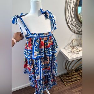 Floral maxi summer dress